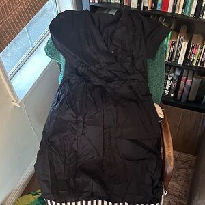 Who What Black Women's wrap chest Dress